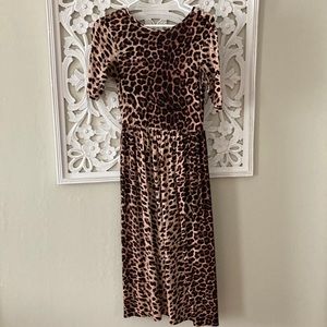 Leopard print dress
